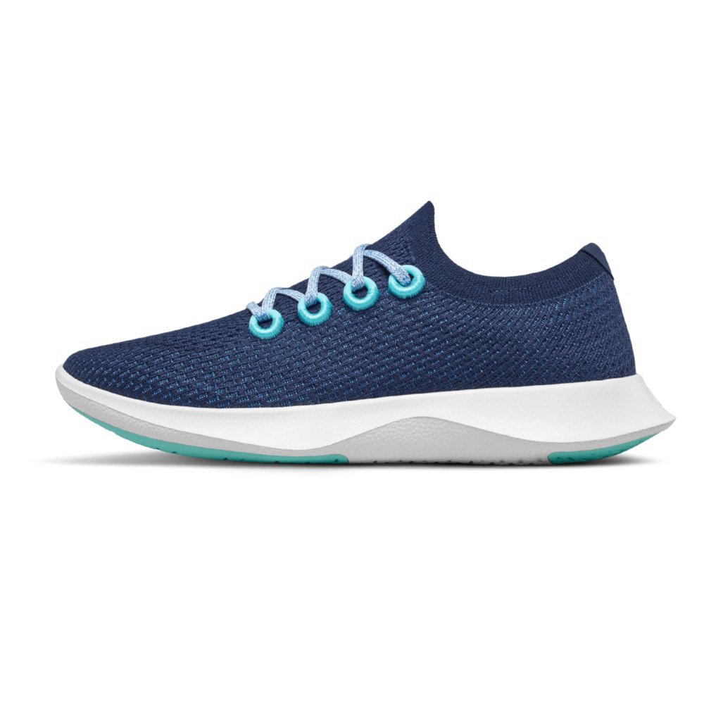 Allbirds Men\'s Tree Dashers - Running Shoes Navy - SAW236189